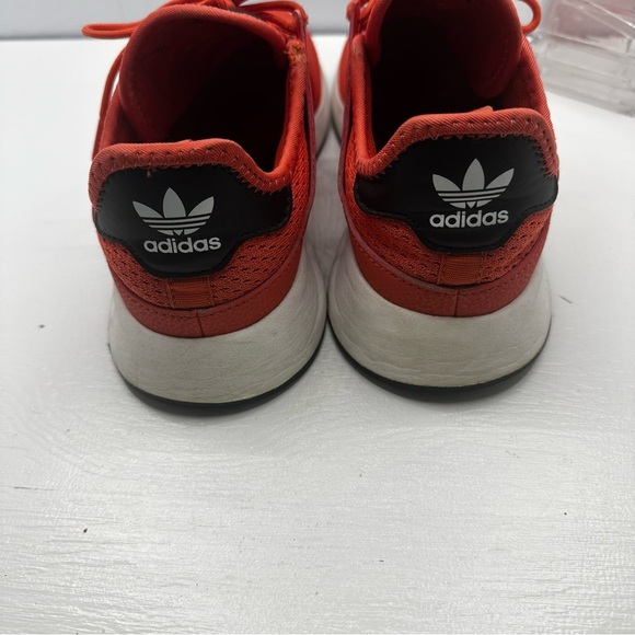 Adidas Coral/Pink Ortholite Sneakers Knit Kids 5.5 equivalent To Womens 7 - Picture 3 of 11